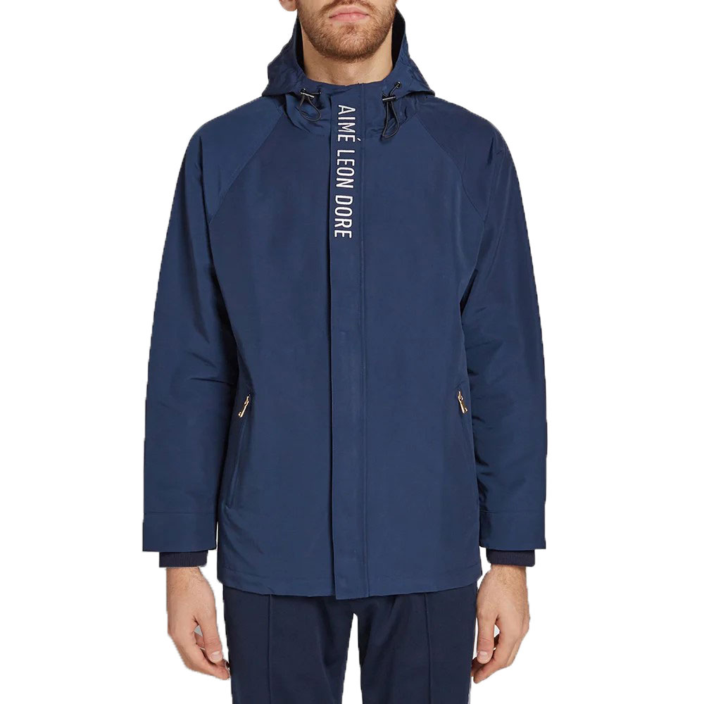 AIME LEON DORE Men's Navy 60/40 Cotton/ Nylon Parka Coat Size X